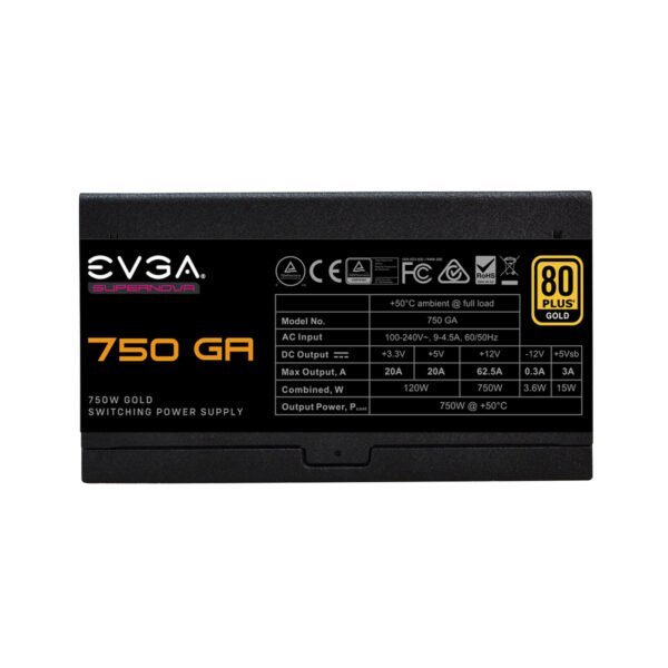 Fuente Evga 750w Ga Supernova 80 Plus Gold - Imagen 4