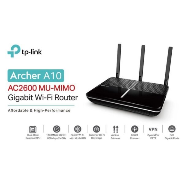 Router Tp-link Archer A10 Ac2600 Dual Band - Imagen 4