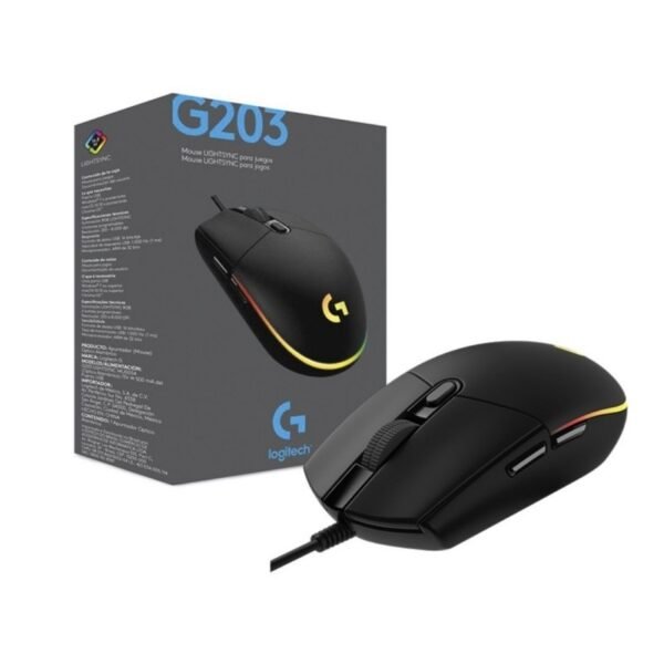 Mouse Logitech G203 Lightsync RGB Negro - Imagen 2